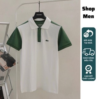 Polo nam thể thao logo cá xấu chất vải gai mềm mịn Shop Men MK828. Áo thun cộc tay cổ bẻ phối màu sắc nét mẫu mới 2024