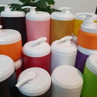 [Có Sỉ]  Hủ nhựa đựng kem 500g, 1000g dạng vòi ấn, hủ đựng kem body KHÔNG DÍNH TAY