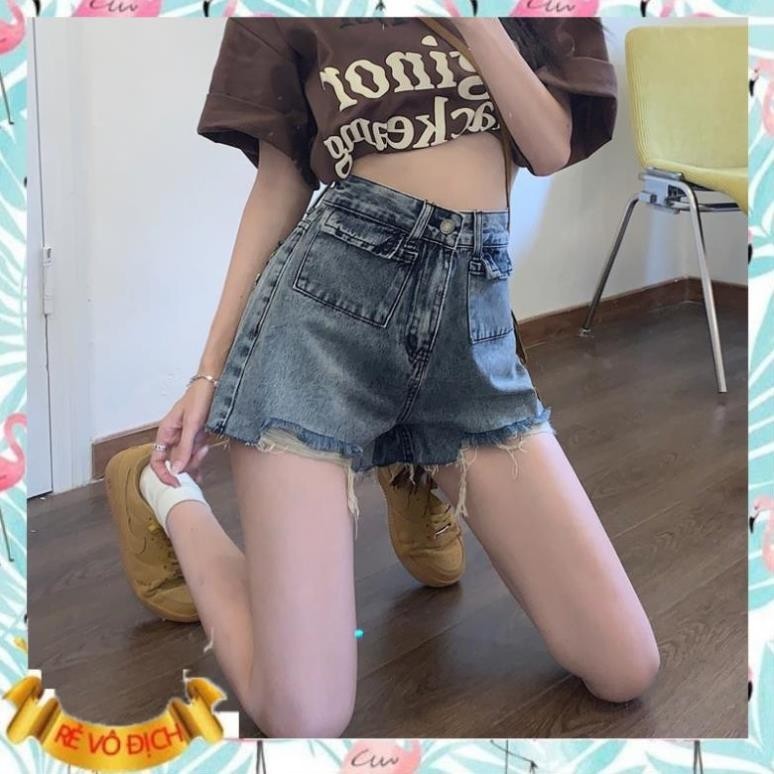 Quần short jean nữ bò trơn 2 túi trước 2 túi sau vải denim cao cấp MQ027 OLIVE BOUTIQUE