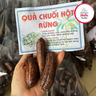 Chuối hột rừng chín khô nguyên quả, chuối hạt rừng sấy, ngâm rượu thơm loại 1