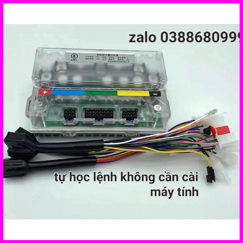 Bộ điều khiển xe điện voltol 7280s 2000w max.Lắp xmen.gogo.Ic80s.[BAOCĂNCHỈNHVỀ CHỈ VIỆC LẮP]