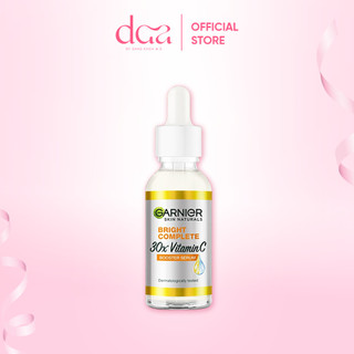 Tinh chất serum sáng da & mờ thâm Vitamin C - Garnier Bright Complete 30x Booster Serum 30ml