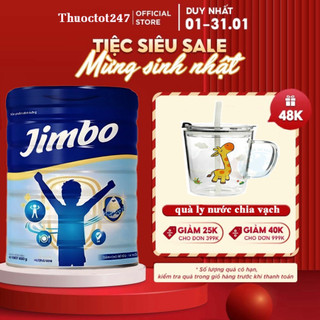 A04 sữa non jimbo giúp bé tăng cân hấp thụ dinh dưỡng tốt - hộp 650g