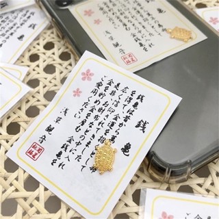 💞Cherry💞 Ví Nhỏ Hình Rùa May Mắn Màu Vàng / Bạc Phong Cách Nhật Bản Dùng Làm Quà Tặng May Mắn