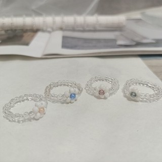 💞Cherry💞 Nhẫn hình Hoa hạt cườm handmade