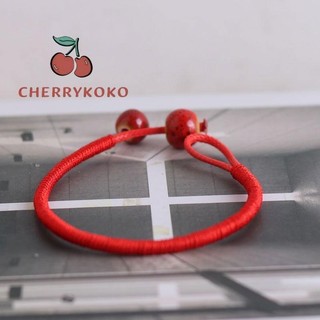 💞Cherry💞 Vòng Tay Gốm Chỉ Đỏ Phối Gốm May Mắn