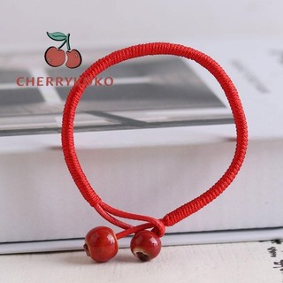 💞Cherry💞 Vòng Tay Gốm Chỉ Đỏ Phối Gốm May Mắn