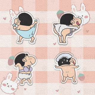 💞Cherry💞 Ghim Cài Áo Bằng Acrylic Hình Cậu Bé Bút Chì Shin-Chan Dễ Thương