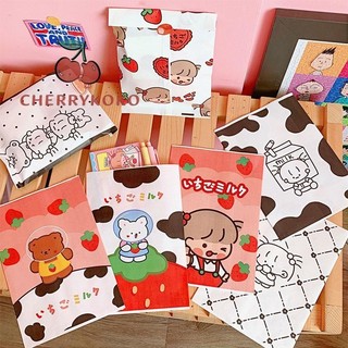 🍒🍒CHERRYKOKO Túi giấy đựng quà mini, túi đựng quà tặng mini hoạt hình dễ thương