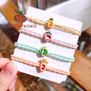 🍒🍒cherrykokodây cột tóc cao su hình cà rốt dễ thương