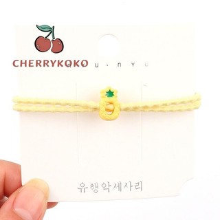 💞Cherry💞Dây Cột Tóc Cao Su Hình Cà Rốt Dễ Thương