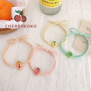 💞Cherry💞Dây Cột Tóc Cao Su Hình Cà Rốt Dễ Thương