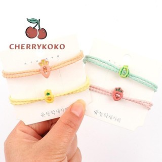 💞Cherry💞Dây Cột Tóc Cao Su Hình Cà Rốt Dễ Thương