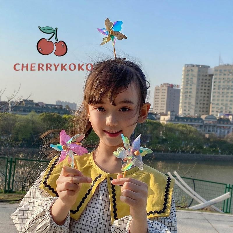 🍒🍒CHERRYKOKO Kẹp Tóc Hình Cối Xay Gió Dễ Thương Dành Cho Bé Có Thể Xoay Vòng