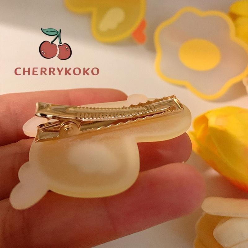 🍒🍒CHERRYKOKO Kẹp Tóc Hình Chú Vịt Vàng Nhỏ Nhắn Dễ Thương Cho Bé Gái