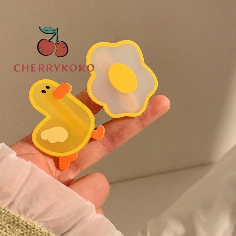 🍒🍒CHERRYKOKO Kẹp Tóc Hình Chú Vịt Vàng Nhỏ Nhắn Dễ Thương Cho Bé Gái