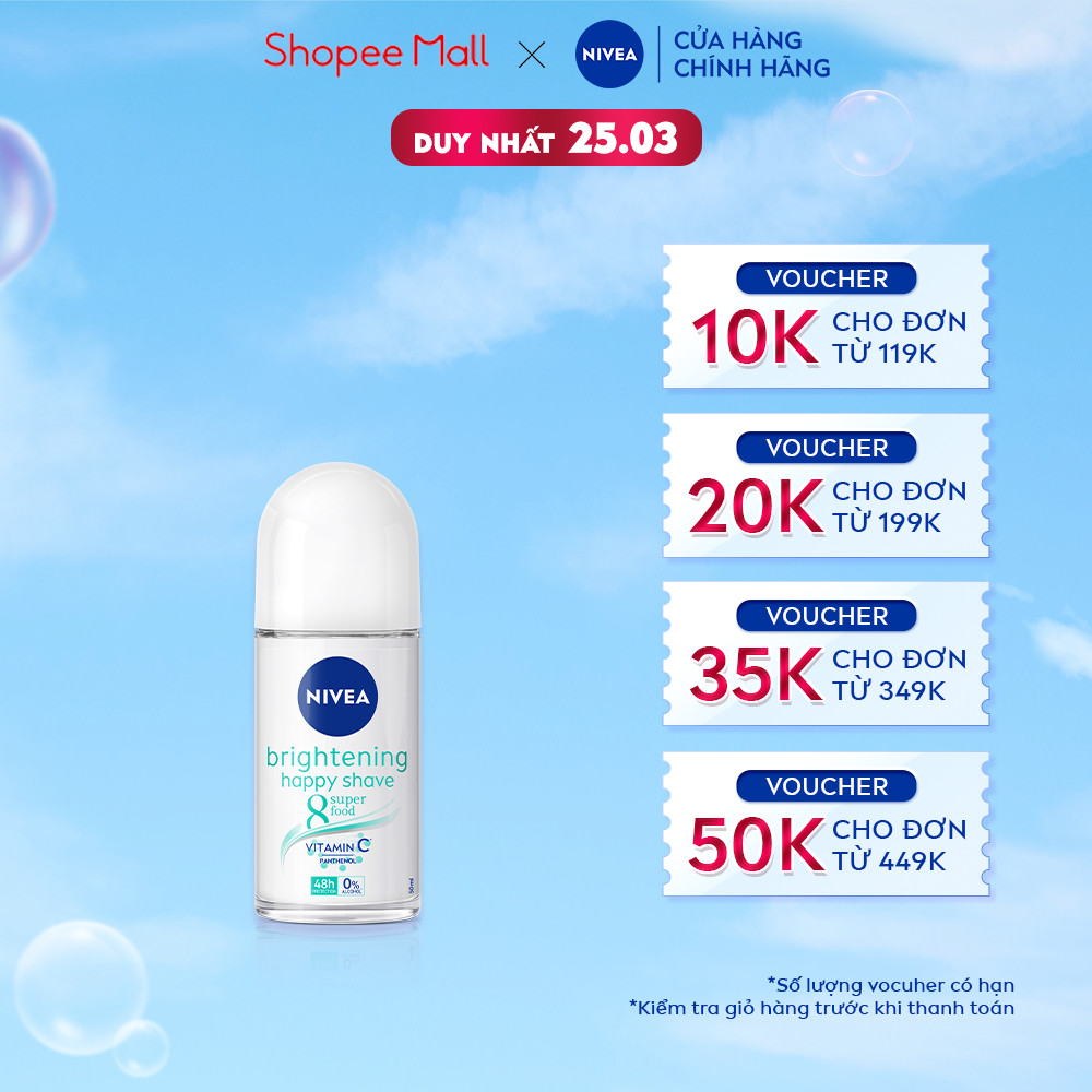 Lăn Ngăn Mùi NIVEA Sáng Mịn | Làm Dịu Da (50 ml) - 83781