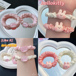 🍓raspberry🍓 dây cột tóc cao su co giãn hình thỏ/heo dễ thương cho nữ