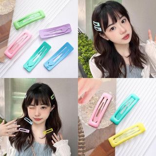 🍓Raspberry🍓 Kẹp tóc vuông trơn đủ màu