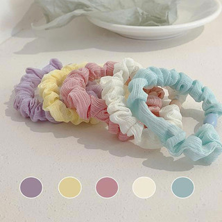🍓Raspberry🍓 Dây Cột Tóc Vải Co Giãn Dễ Thương Dành Cho Nữ
