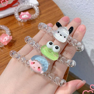 🍓raspberry🍓 dây cột tóc co giãn hình hello kitty / ếch dễ thương cho nữ