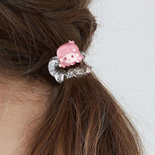 🍓Raspberry🍓 Dây Cột Tóc Co Giãn Hình Hello Kitty / Ếch Dễ Thương Cho Nữ