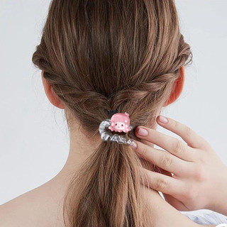 🍓Raspberry🍓 Dây Cột Tóc Co Giãn Hình Hello Kitty / Ếch Dễ Thương Cho Nữ