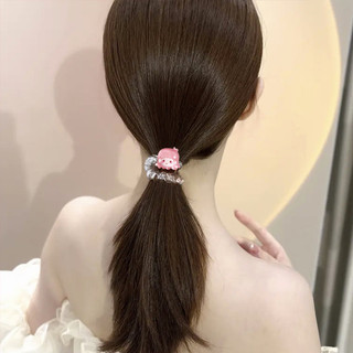 🍓Raspberry🍓 Dây Cột Tóc Co Giãn Hình Hello Kitty / Ếch Dễ Thương Cho Nữ