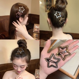 🍓raspberry🍓 kẹp tóc hình ngôi sao cỡ lớn đính đá thời trang cho nữ