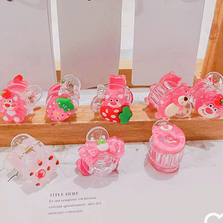🍓raspberry🍓 kẹp tóc cỡ nhỏ hình gấu / dâu tây dễ thương cho bé gái