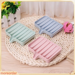 (MORE) Khay nhựa đựng xà bông thiết kế kiểu dáng rãnh thoát nước tiện lợi 11cm x 8cm x 2.3cm