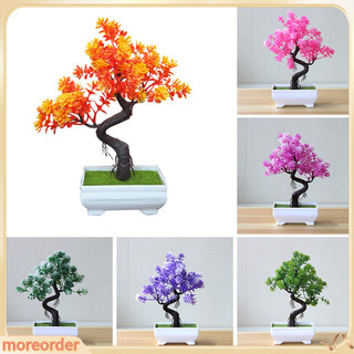 Artificial Potted Tree Bonsai Simulation Plant Home Decor Table Centerpieces