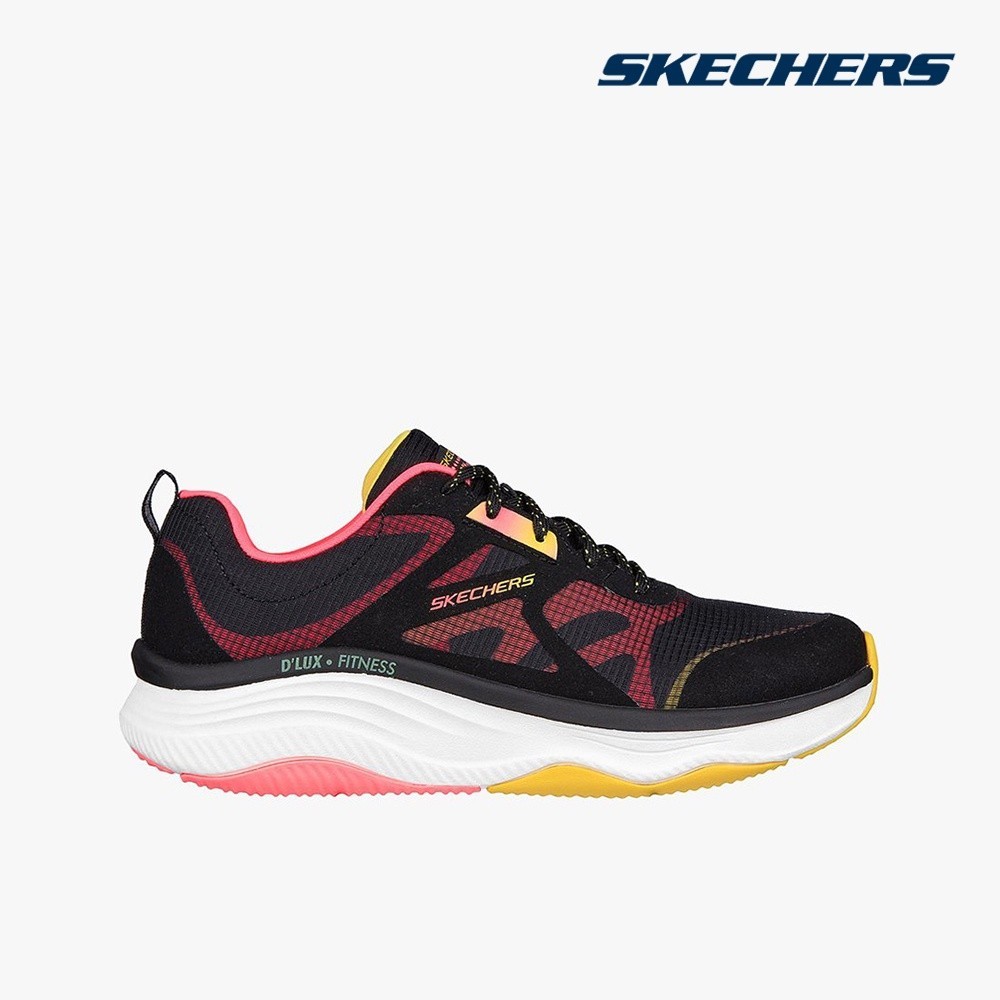 SKECHERS - Giày sneakers nữ cổ thấp DLux Fitness 149834-BKMT