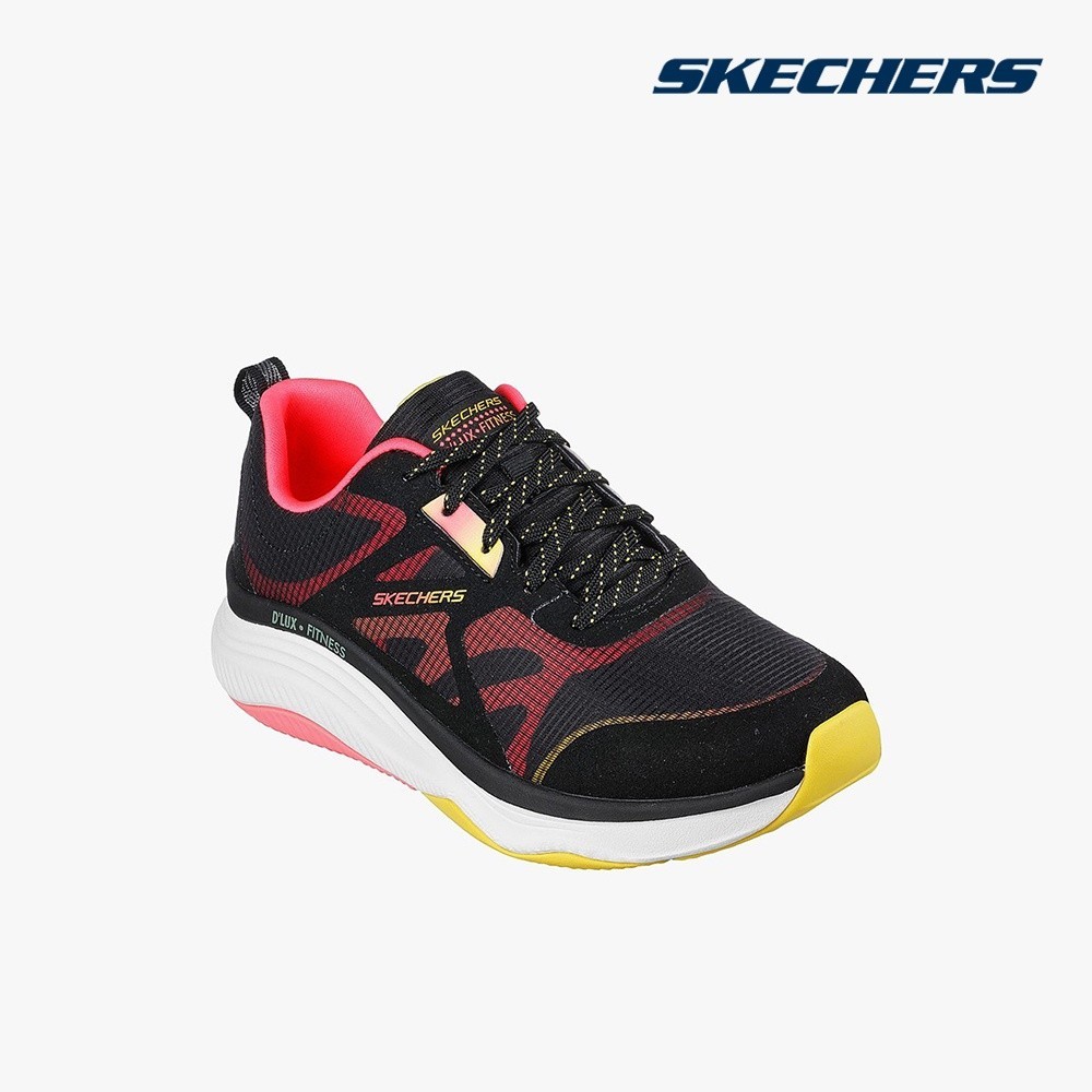 SKECHERS - Giày sneakers nữ cổ thấp DLux Fitness 149834-BKMT