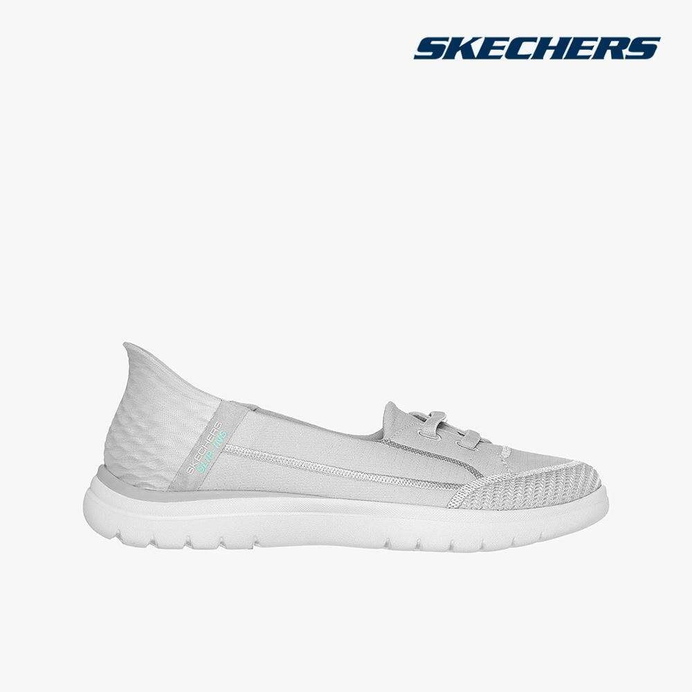 SKECHERS - Giày slip on nữ thắt dây On The Go Flex 136543-GRY