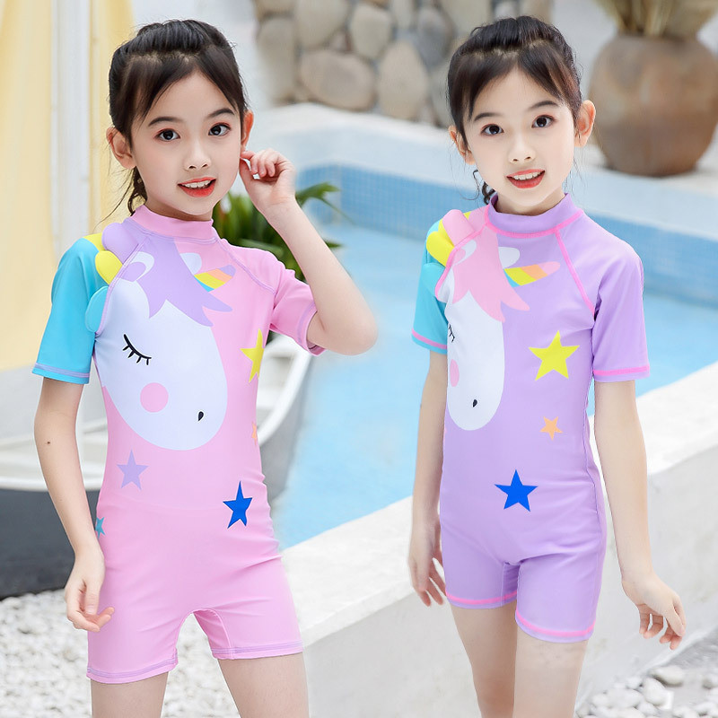 Bộ đồ bơi liền thân bé trai, bé gái từ 5-10 tuổi chất vải tốt màu tươi sáng | Bảo An shop