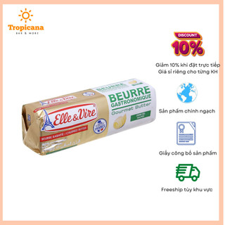 Bơ cuộn mặn elle&vire 80% béo - thỏi 250gr