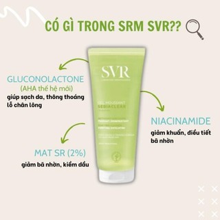 Sữa rửa mặt cho da dầu mụn SVR 200ml