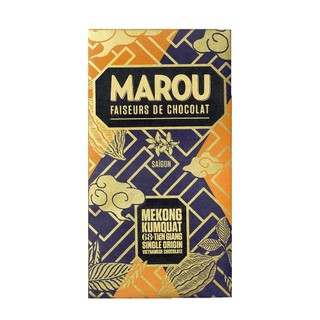 (ShipHỏaTốc) MAROU - Socola Vị Quất, Tien Giang 68% Single Origin Vietnamese Chocolate, Mekong Kumquat (80g)