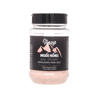 Muối hồng xay nhuyễn, himalayan pink salt, fine - vipep