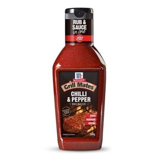 Sốt bbq vị ớt & tiêu, grill mates, chilli & pepper bbq sauce - mccormick