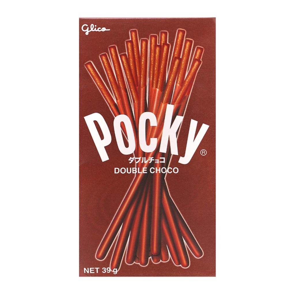 (Set 4 Hộp) Bánh Que Phủ Socola, Pocky, Double Choco (39g) - GLICO