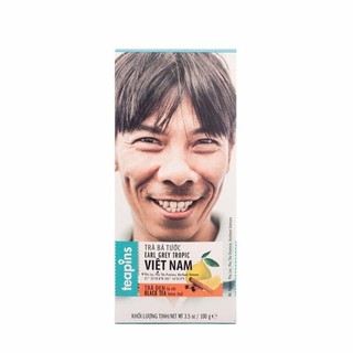 Trà đen bá tước, farmer`s authentic tea, earl grey tropic, 3.5 oz - teapins