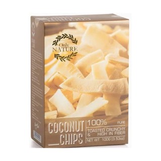 Dừa sấy giòn, coconut chips, 3.53 oz - only nature