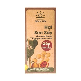 Hạt sen sấy gấc mật ong, gac & honey coated lotus seeds - nam xanh
