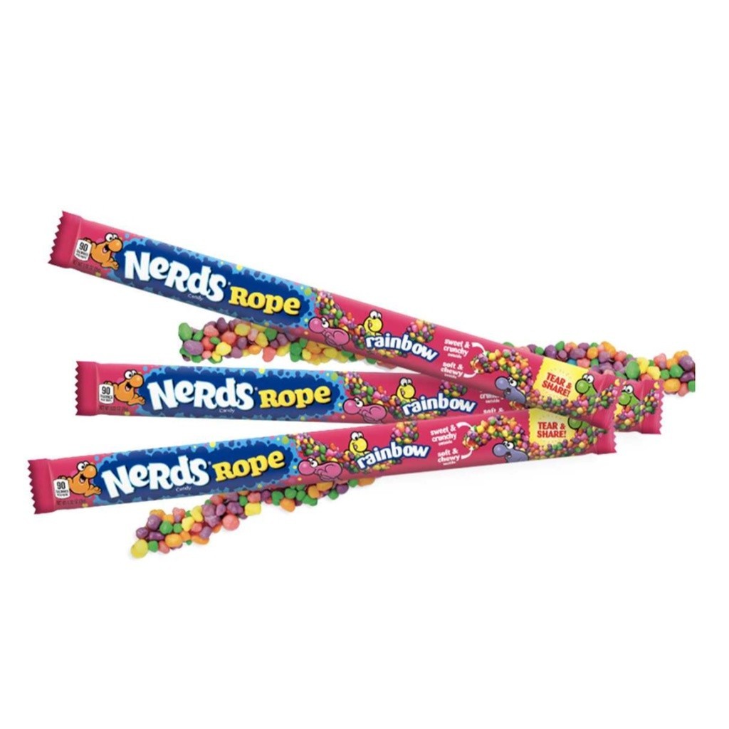 Kẹo Dây Thừng Cầu Vồng, Nerds Candy, Rope, Rainbow, 0.92 oz  - FERRARA