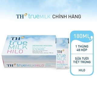  Thùng 48 hộp sữa tươi tiệt trùng TH True Milk HILO 180ml (48 hộp)
