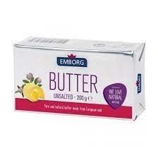 Bơ lạt, unsalted butter, 82% fat - emborg