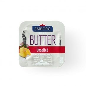 Emborg - bơ lạt dạng vỉ mini, unsalted butter, 82% fat, 8 vỉ