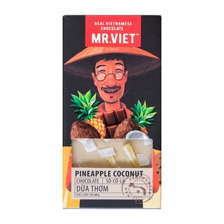 Socola dừa thơm, pineapple coconut chocolate - mr. viet